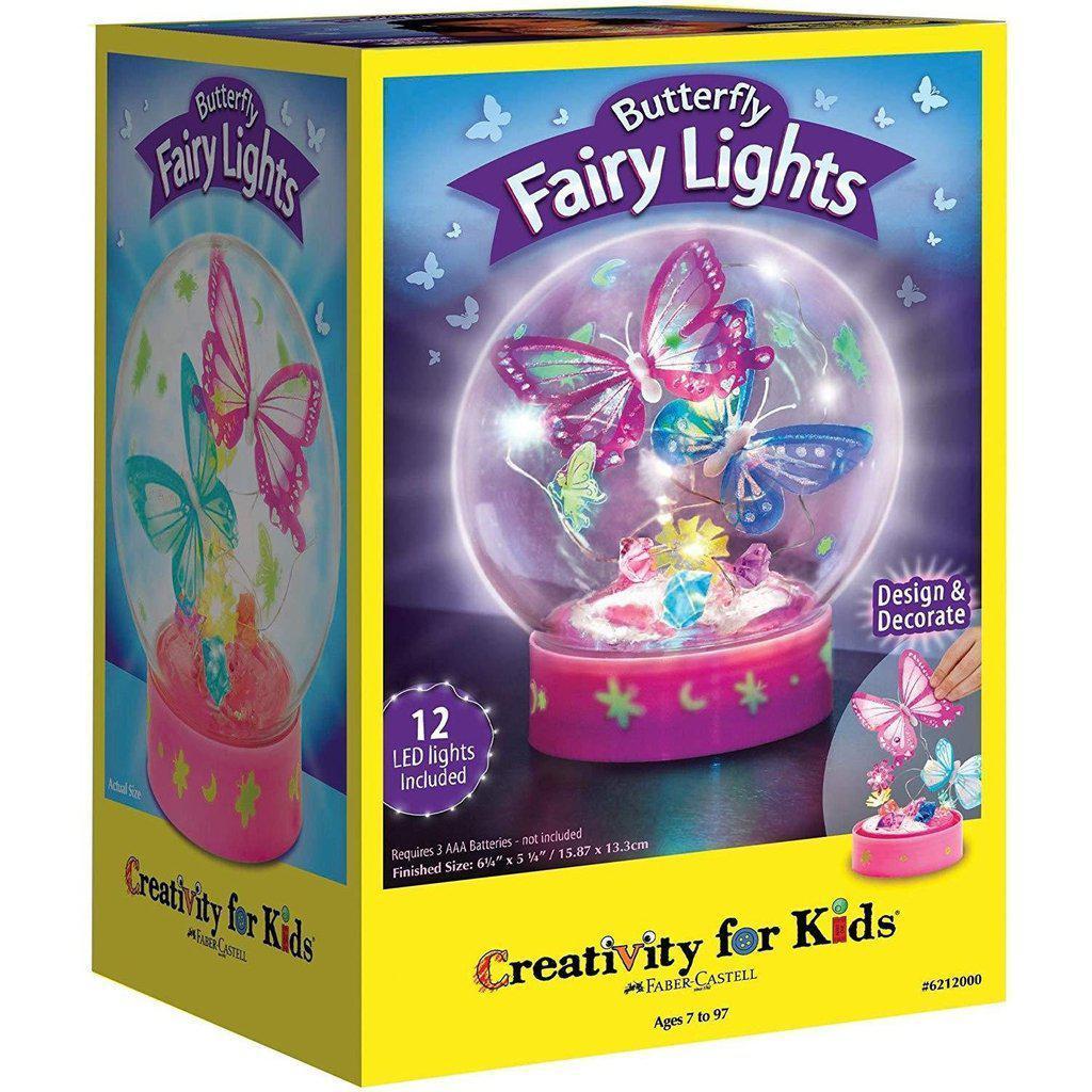 Creativity for Kids Butterfly Fairy Lights complete light up globe craft kit packaging
