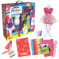 Creativity for Kids Designed by You Fashion Studio kit with dress mannequin fabrics and sketch supplies