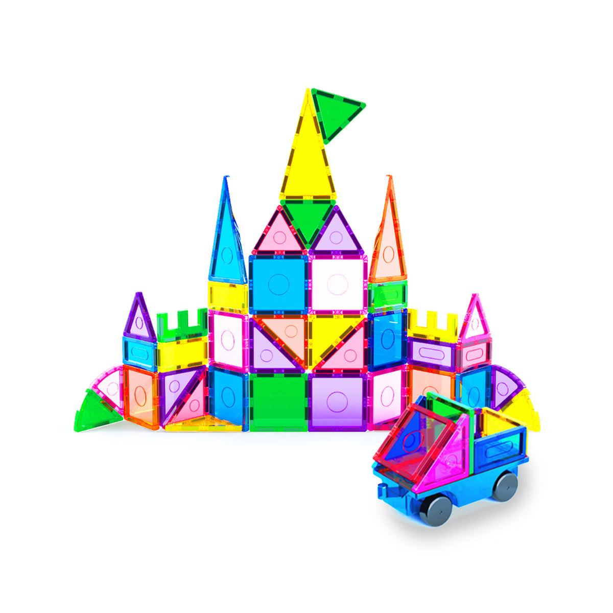 EverPlay Magnetic Building Tiles Set - 66 Pieces