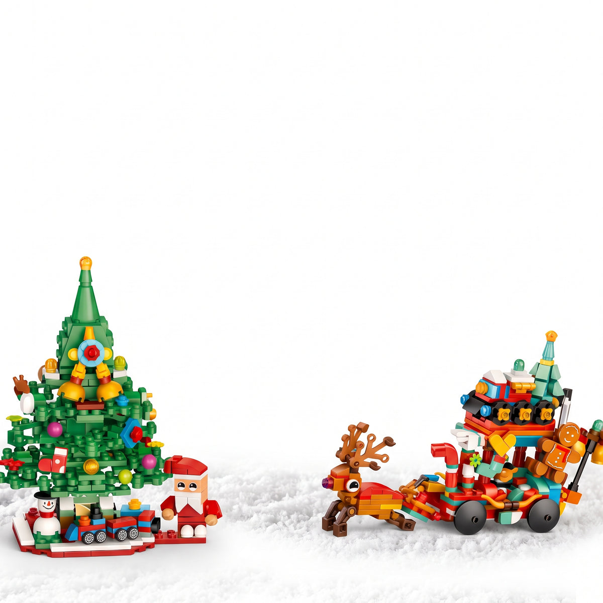 Deluxe Christmas Village Advent Calendar – 24-Day Building Blocks Set
