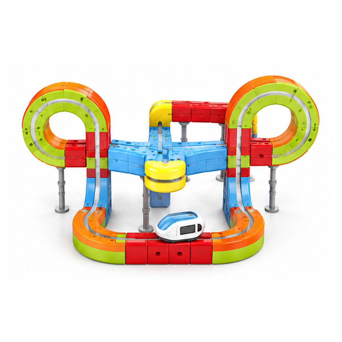 Magnetic Train Track Building Set - DIY Train & Tracks
