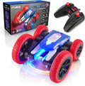Force1 Tornado+ LED Stunt Car - Double-Sided 360 Spin RC, remote control toy on white background