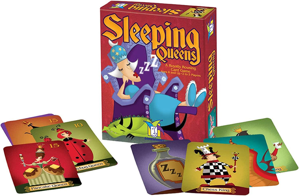 Gamewright Sleeping Queens - Family Strategy Card Game game product photograph on a light background