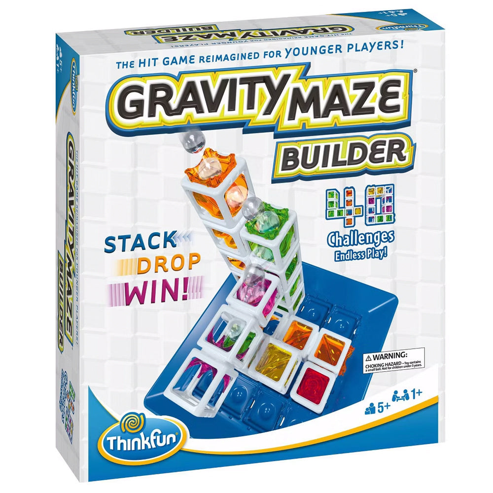 ThinkFun Gravity Maze Builder - Marble Logic Game game product photograph on a light background
