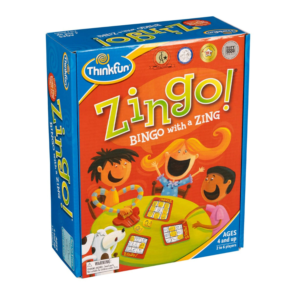 ThinkFun Zingo! - Picture & Word Matching Bingo Game game product photograph on a light background