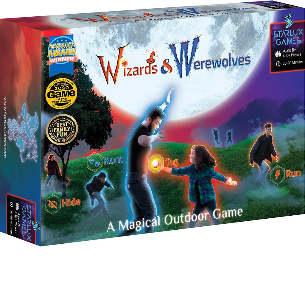 Starlux Games Wizards and Werewolves glow game original packaging